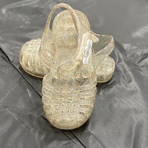Glittery Kids Jelly Sandals